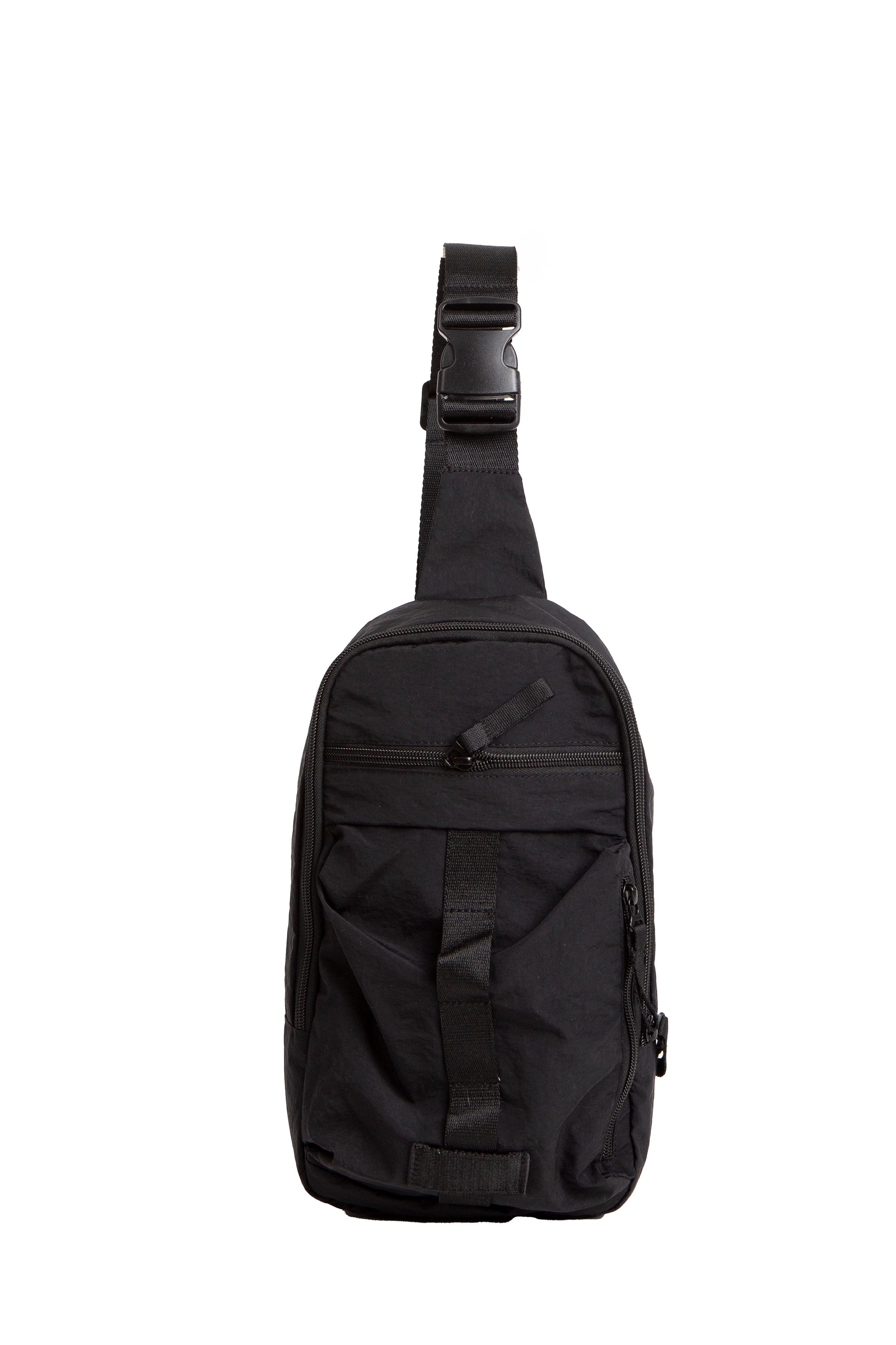 SOLID COLOR CROSSBODY SLING BAG