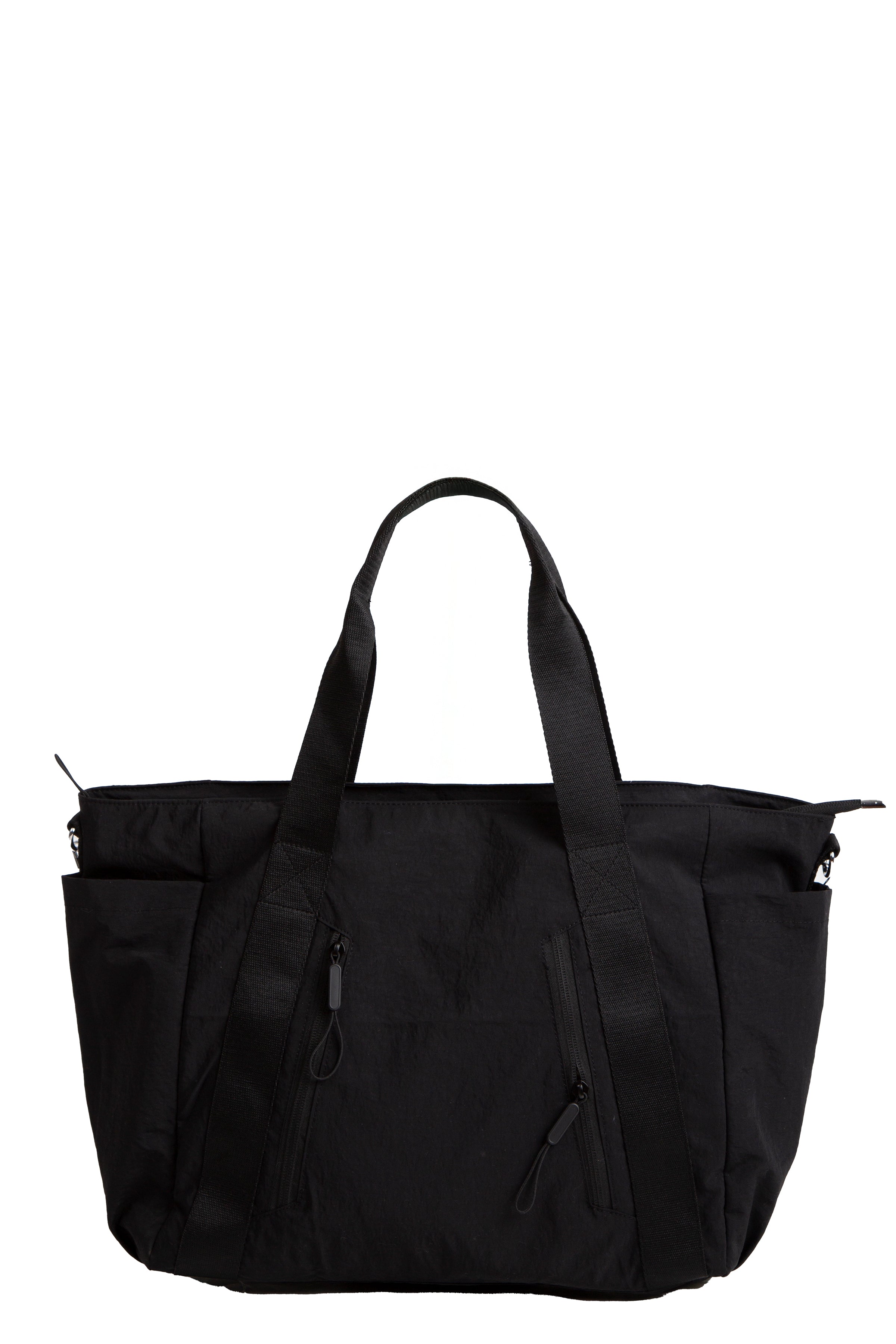 SOLID COLOR CROSSBODY TOTE BAG