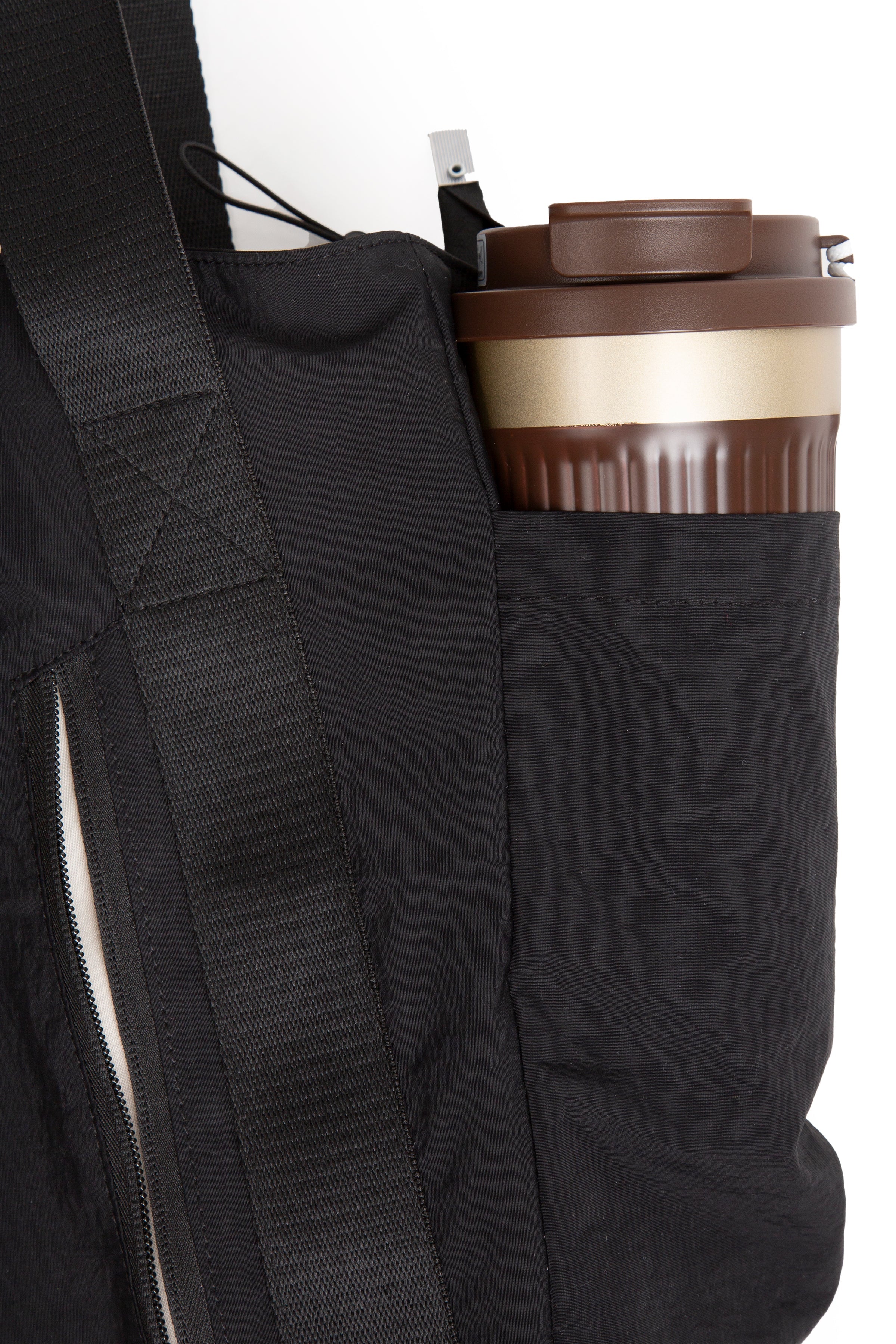 SOLID COLOR CROSSBODY TOTE BAG