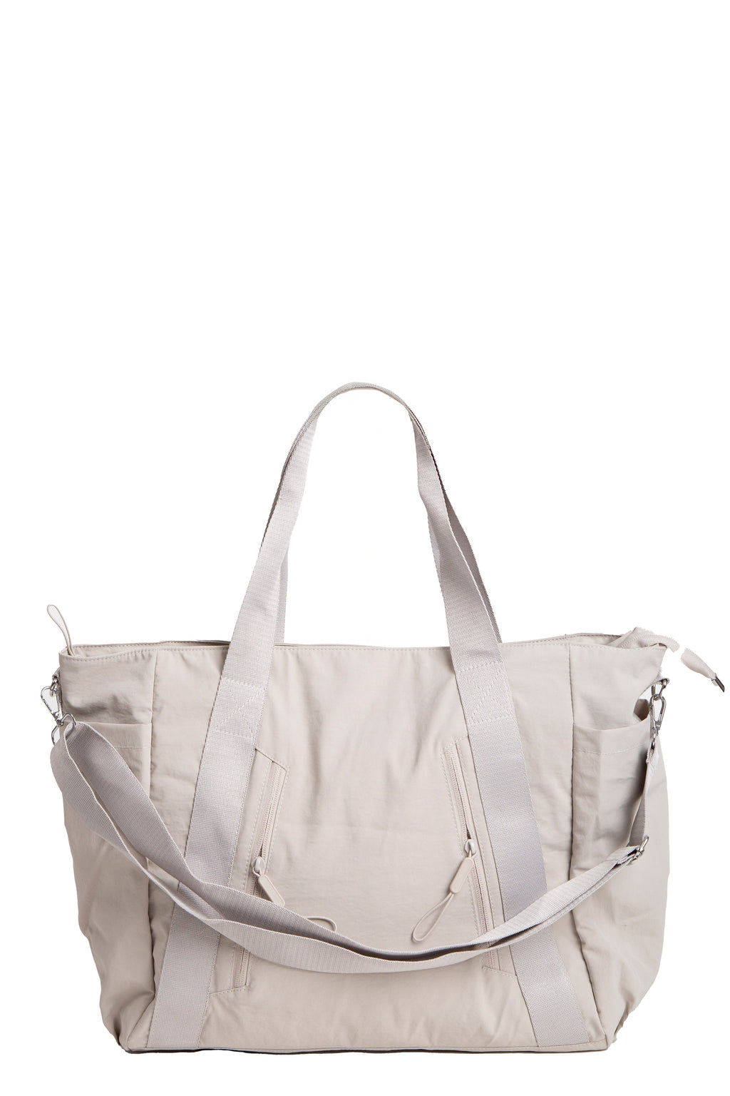 SOLID COLOR CROSSBODY TOTE BAG
