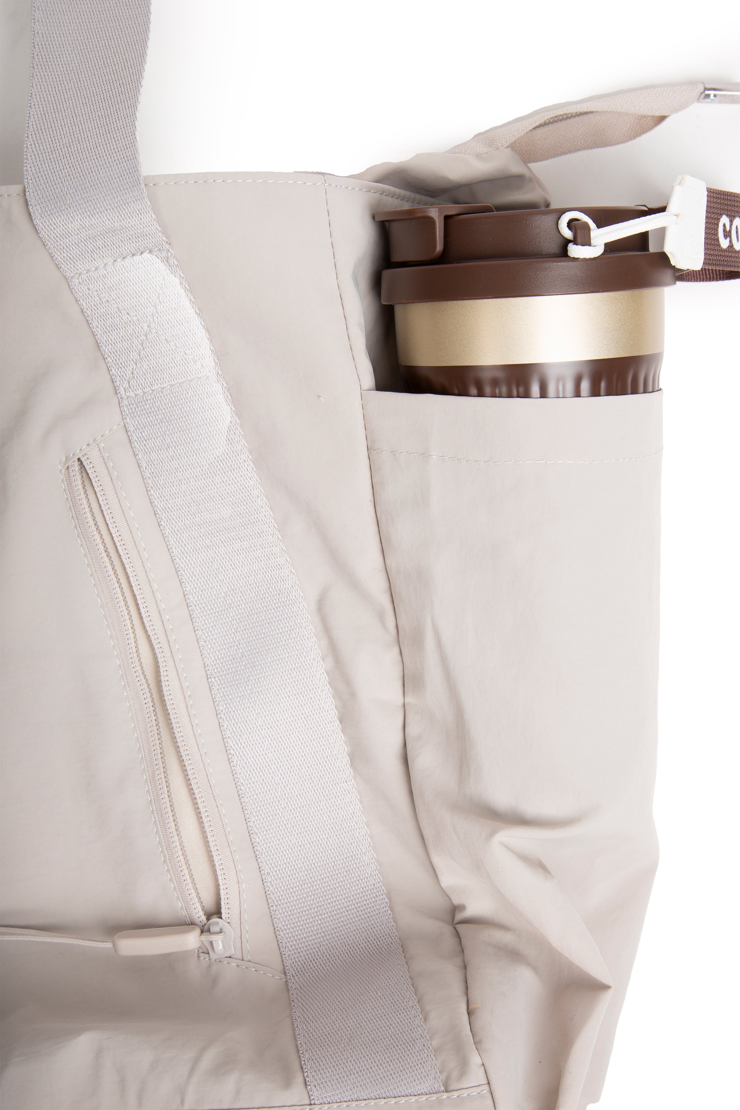 SOLID COLOR CROSSBODY TOTE BAG