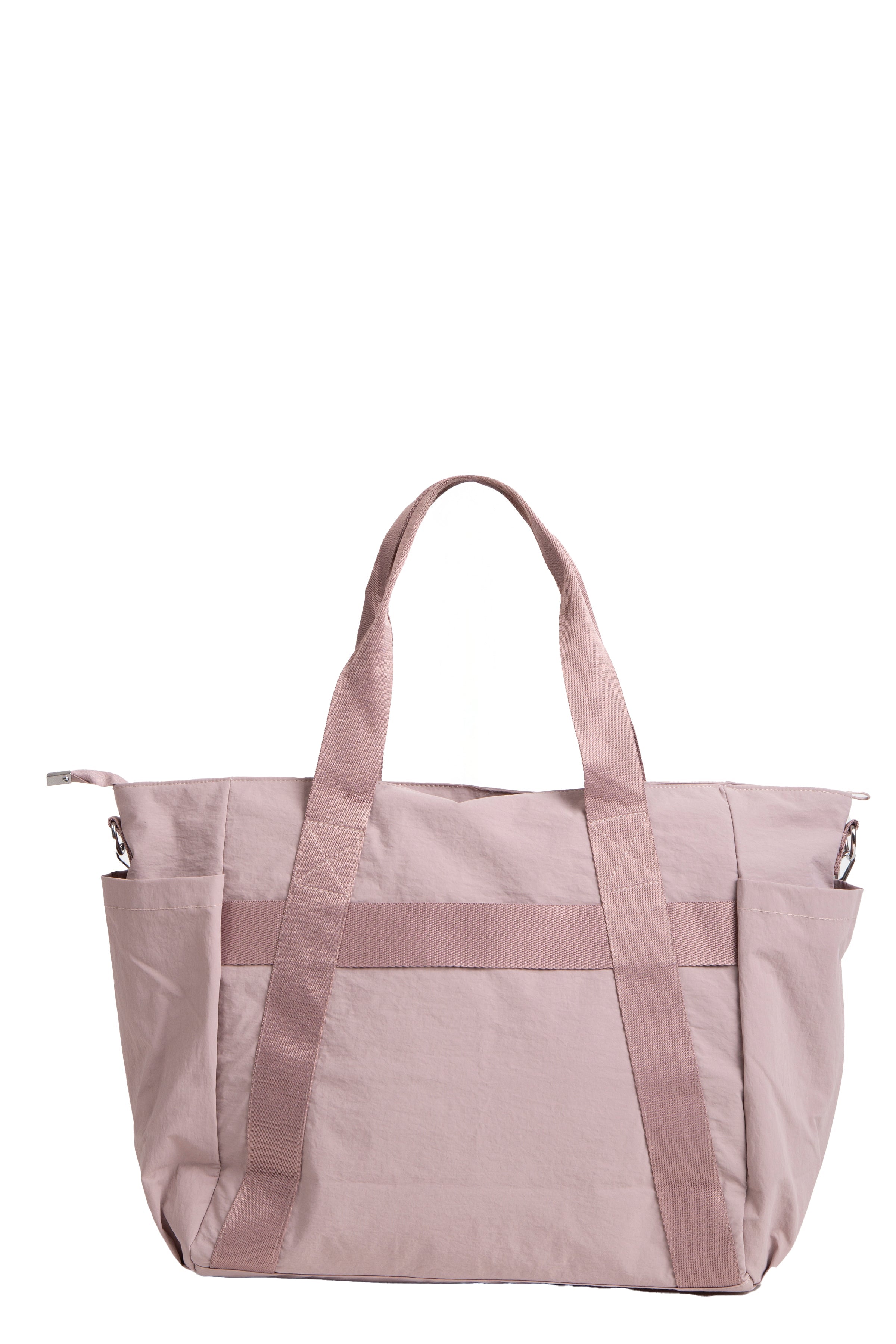 SOLID COLOR CROSSBODY TOTE BAG