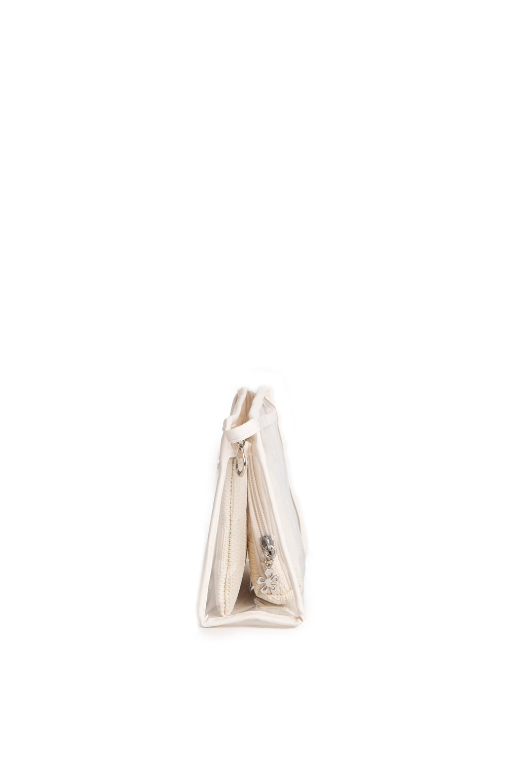 TRANSPARENT & SOLID COLOR COSMETIC TRAVEL POUCH SET