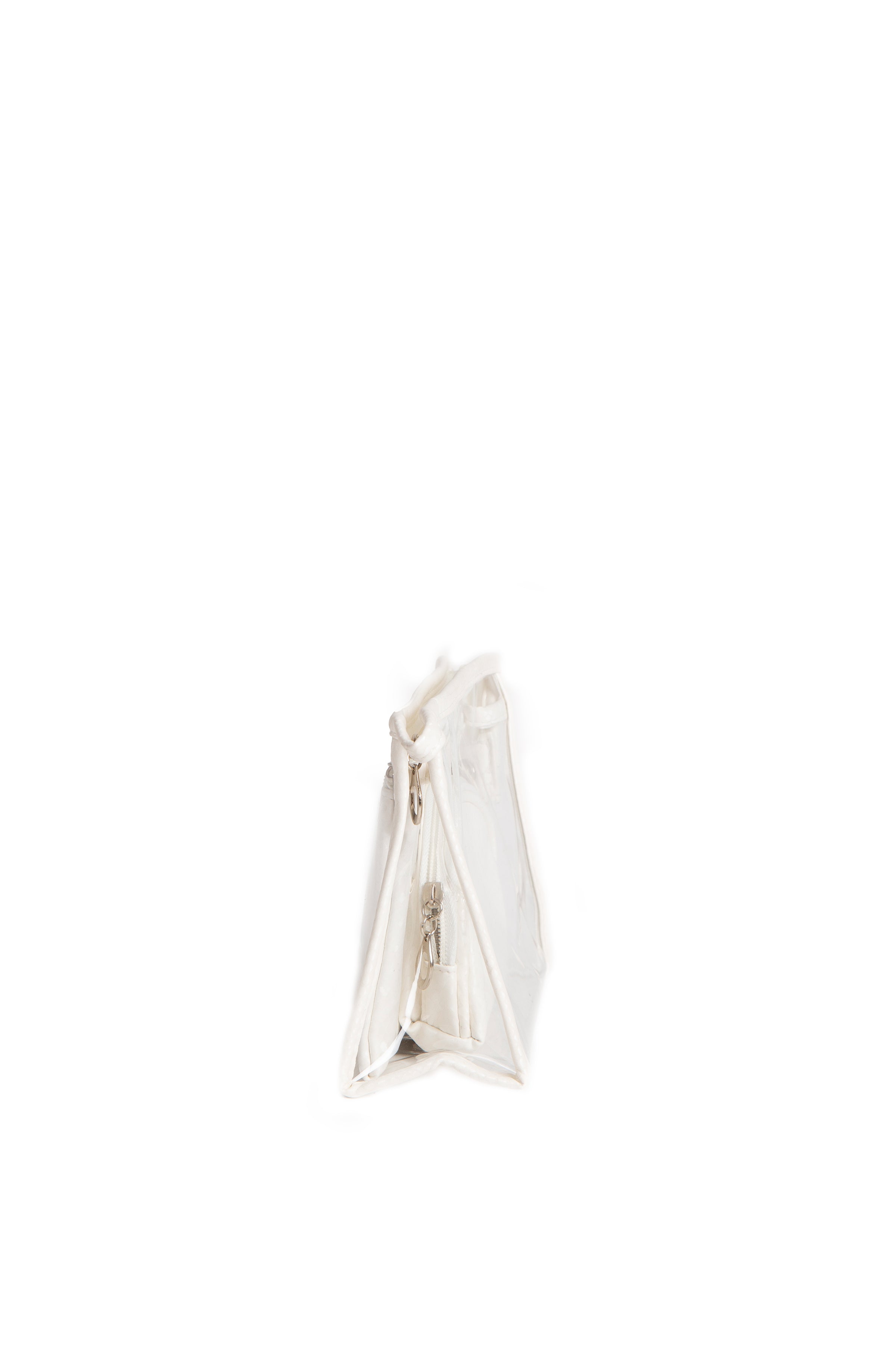 TRANSPARENT & SNAKE-SKIN PATTERN COSMETIC TRAVEL POUCH SET