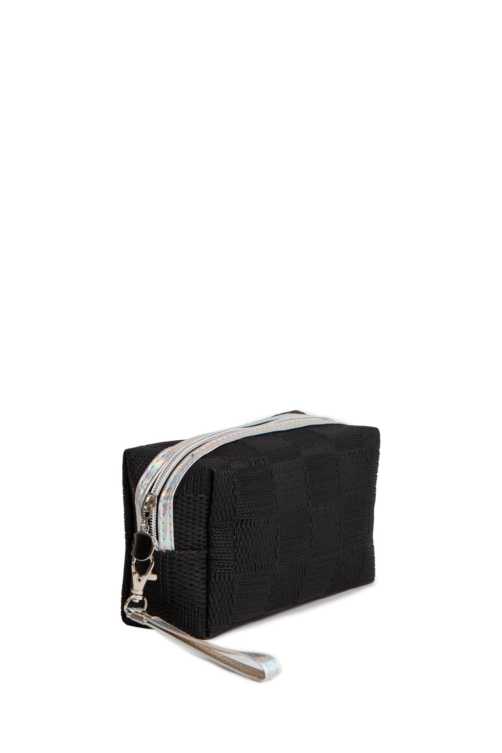 HOLOGRAPHIC & SOLID COLOR TRAVEL POUCH