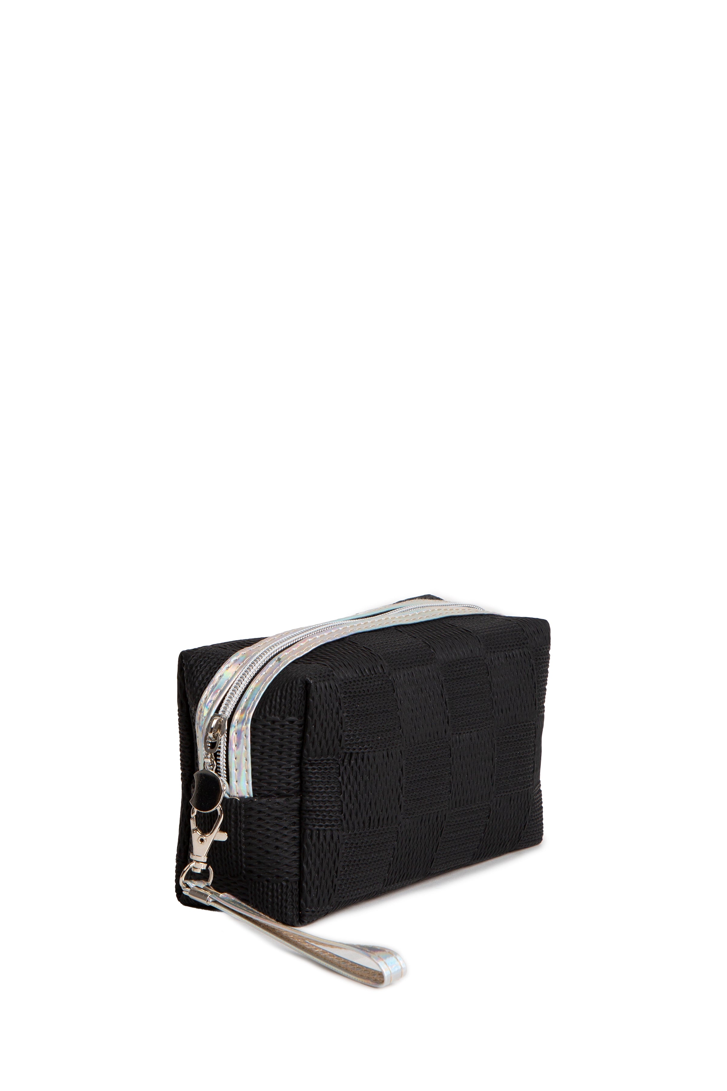 HOLOGRAPHIC & SOLID COLOR TRAVEL POUCH