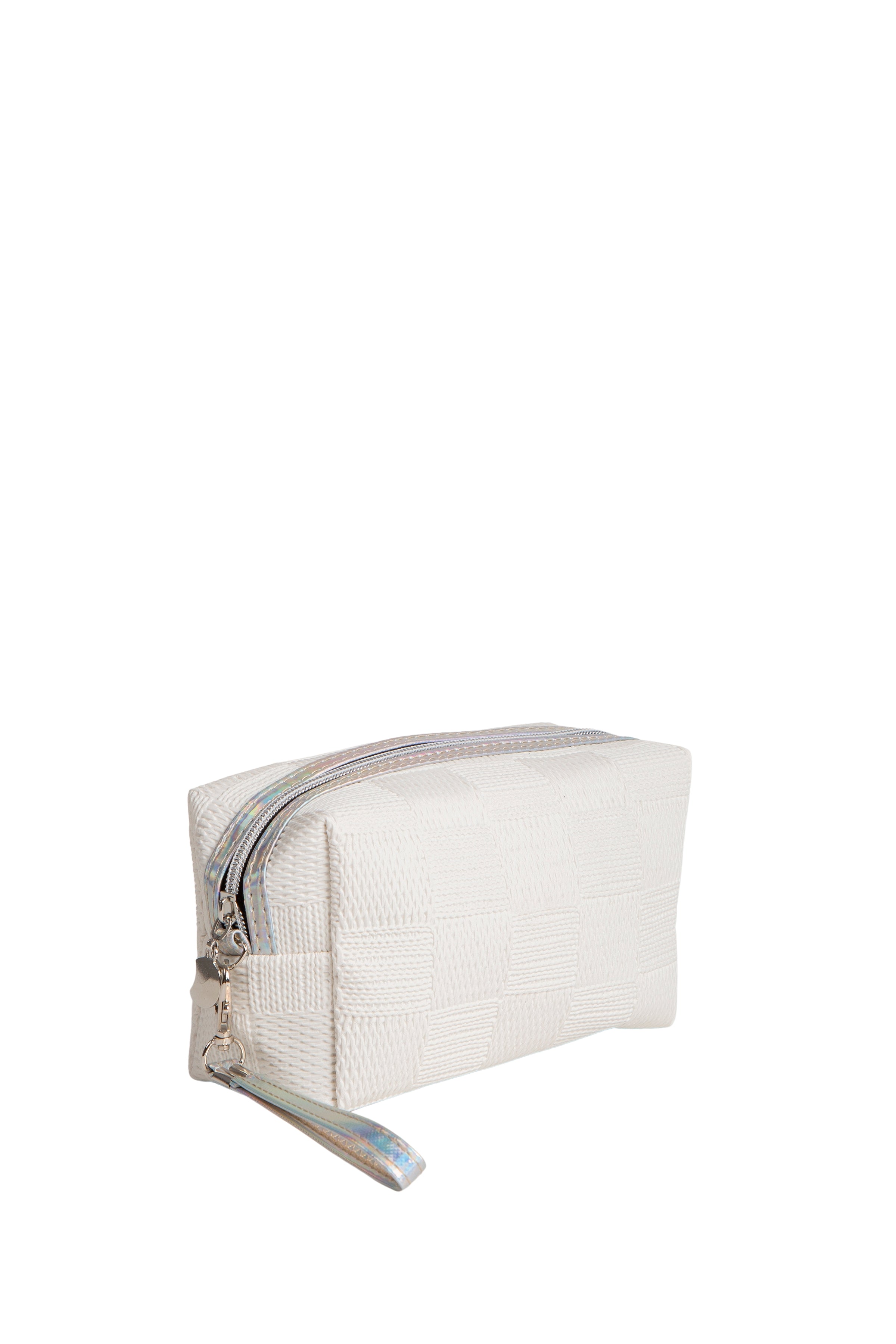 HOLOGRAPHIC & SOLID COLOR TRAVEL POUCH