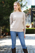 SOLID COLOR SWEATER