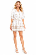 FLORAL PATTERN COVER-UP DRESS