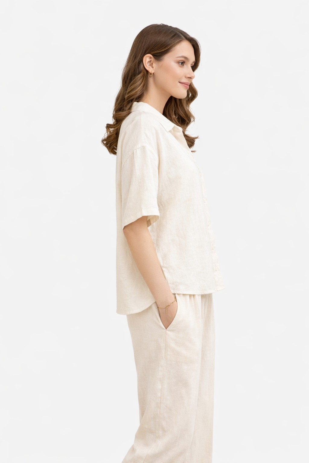 SOLID COLOR & STRIPED PATTERN SHIRT - 6 pc pack