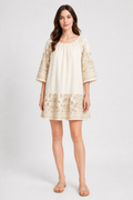 FLORAL PATTERN COVER-UP DRESS