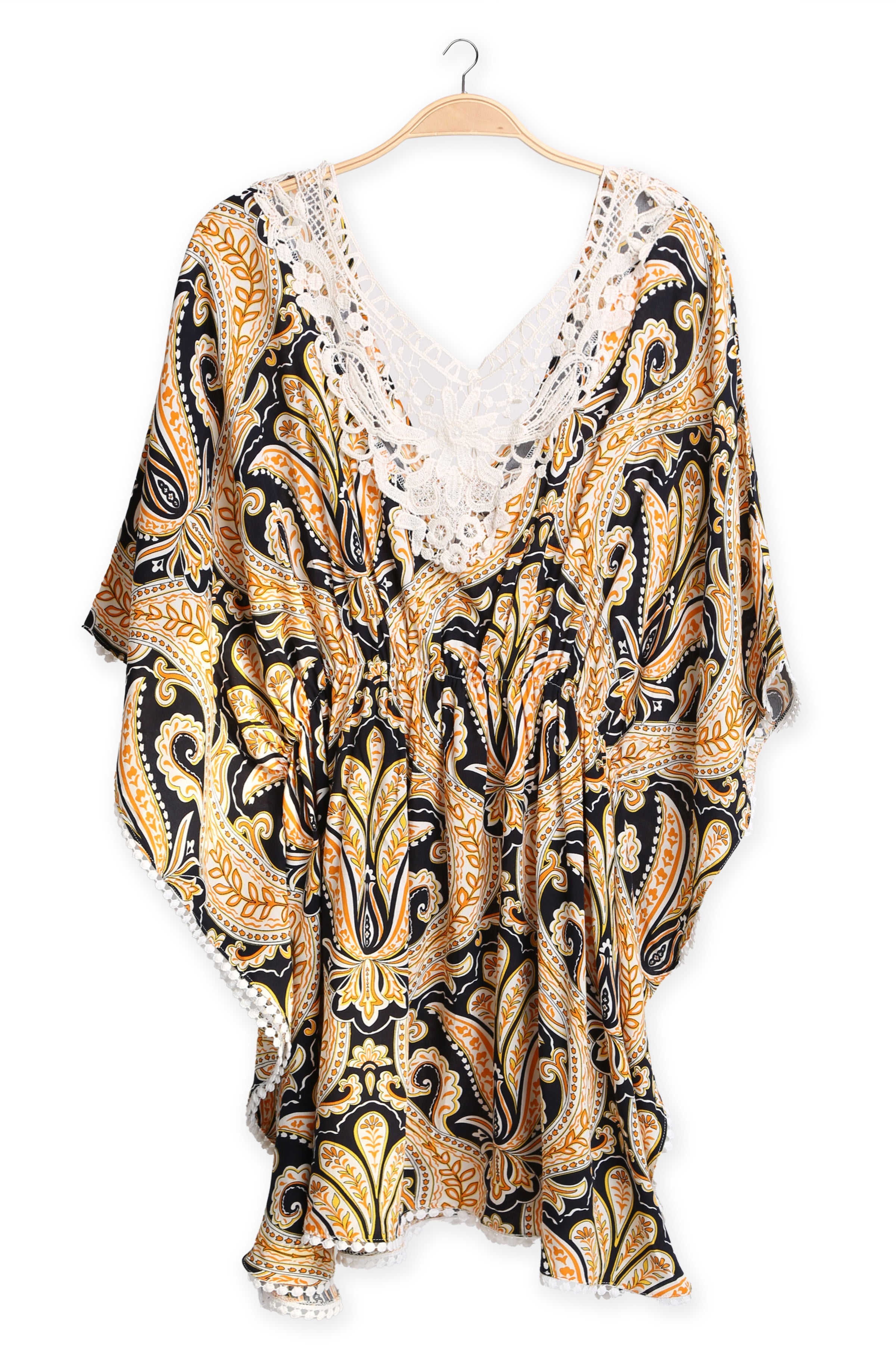 MIXED PATTERN COVER-UP DRESS