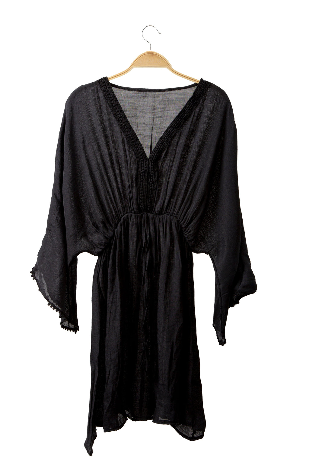 SOLID COLOR COVER-UP DRESS