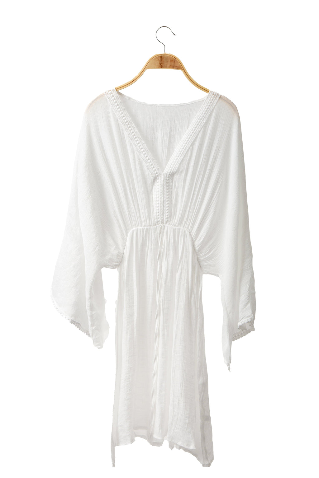 SOLID COLOR COVER-UP DRESS