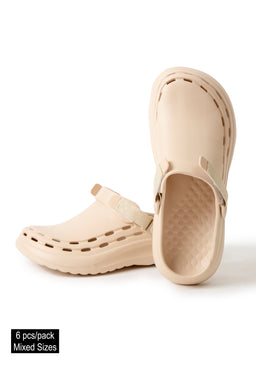 MEN'S SOLID COLOR CLOGS - 6 pr pack