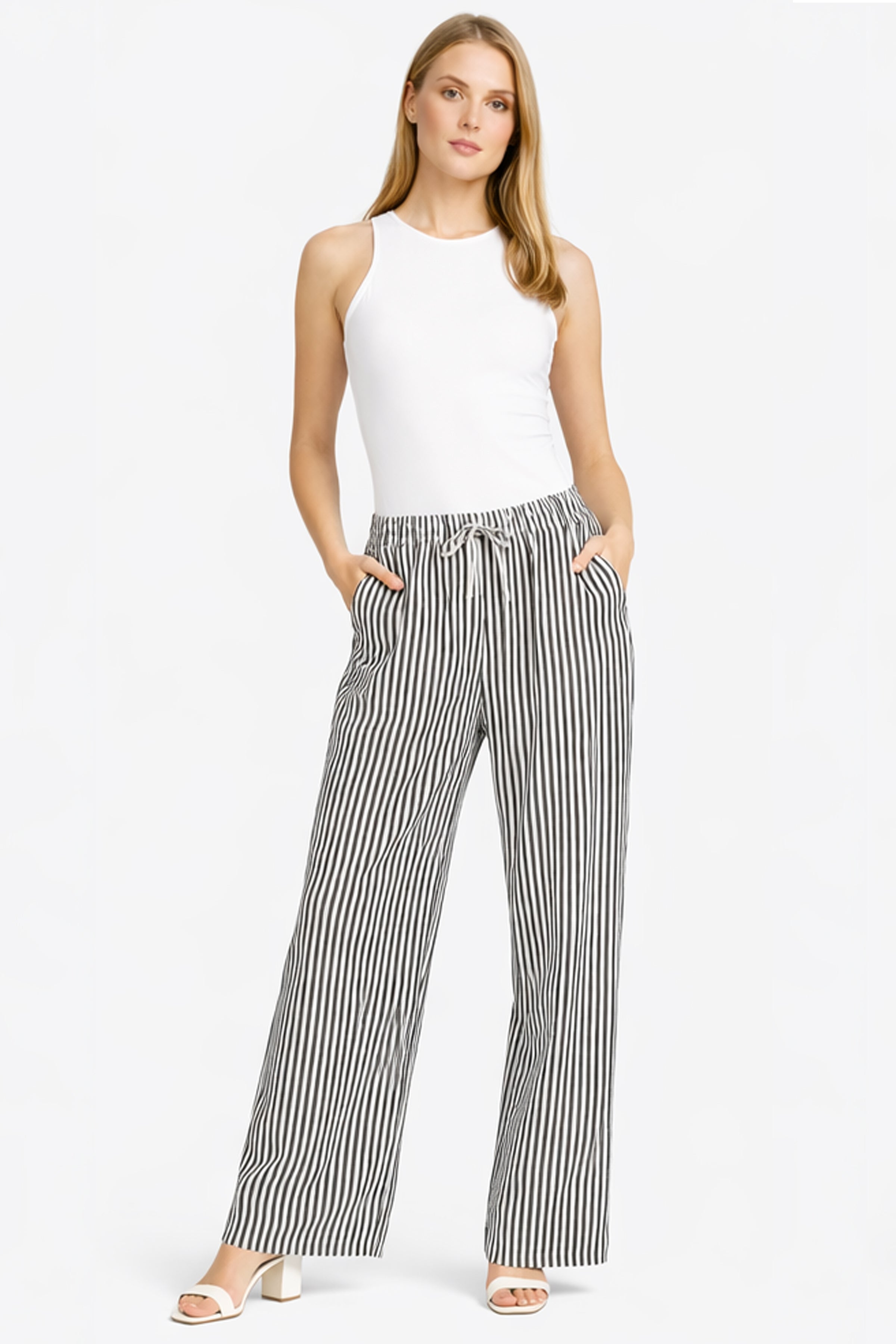 STRIPED PATTERN PANTS - 6 pc pack