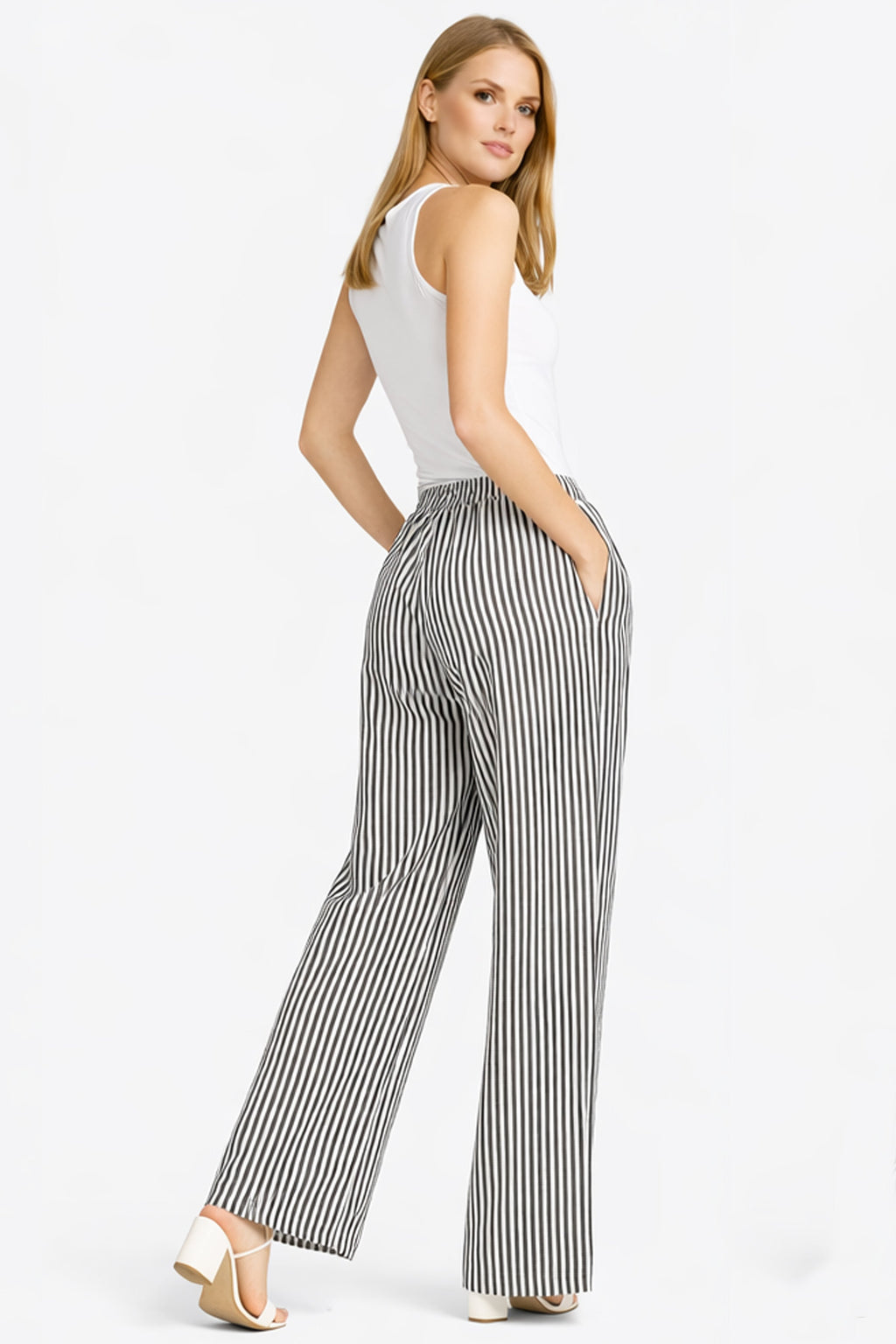 STRIPED PATTERN PANTS - 6 pc pack