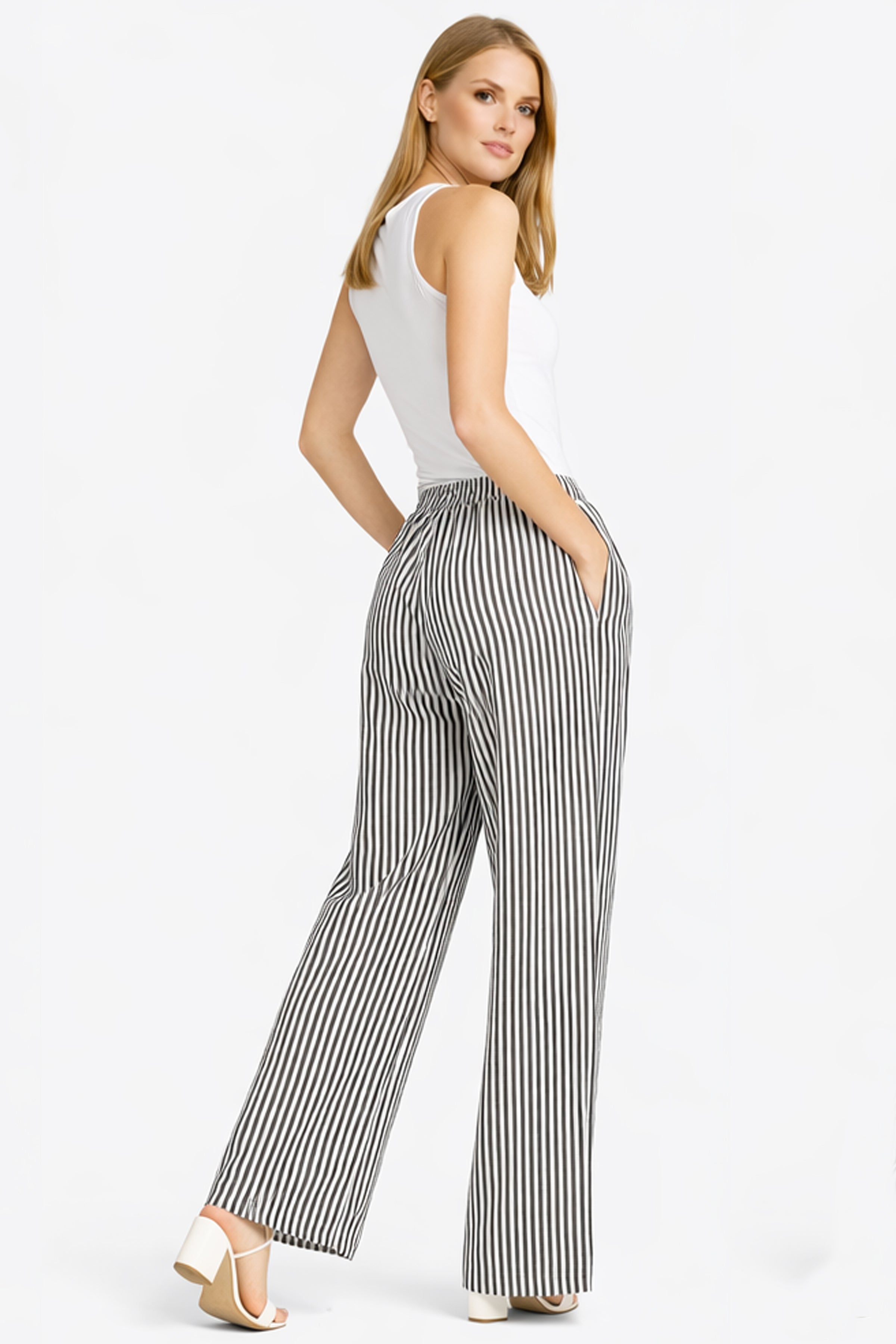 STRIPED PATTERN PANTS - 6 pc pack