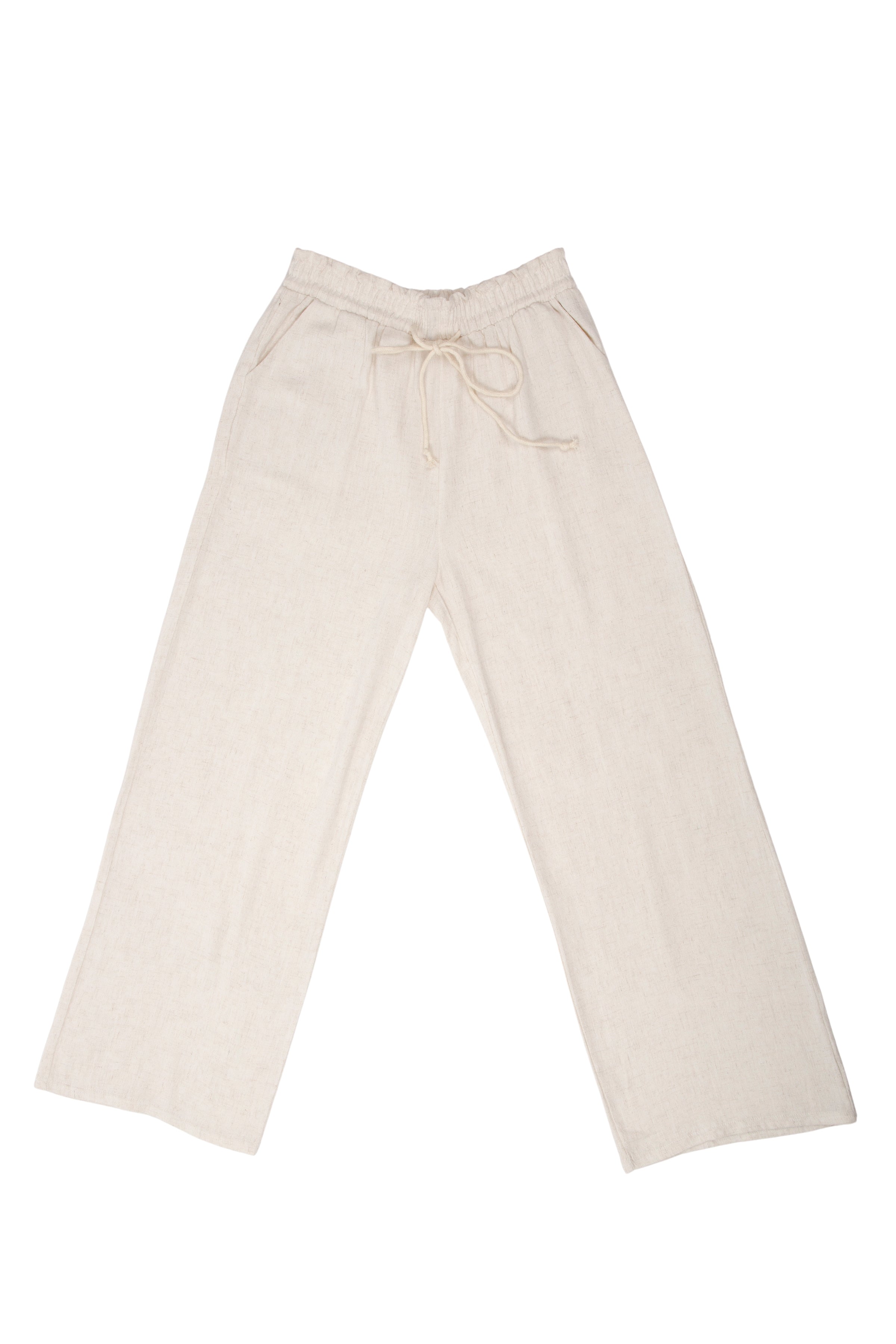 SOLID COLOR LINEN PANTS - 6 pc pack