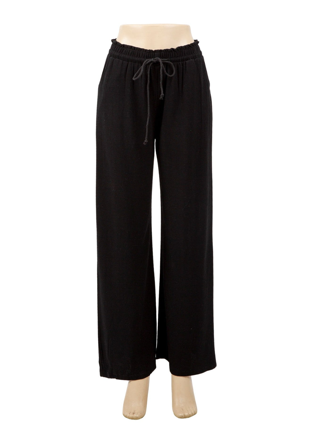 SOLID COLOR LINEN PANTS - 6 pc pack