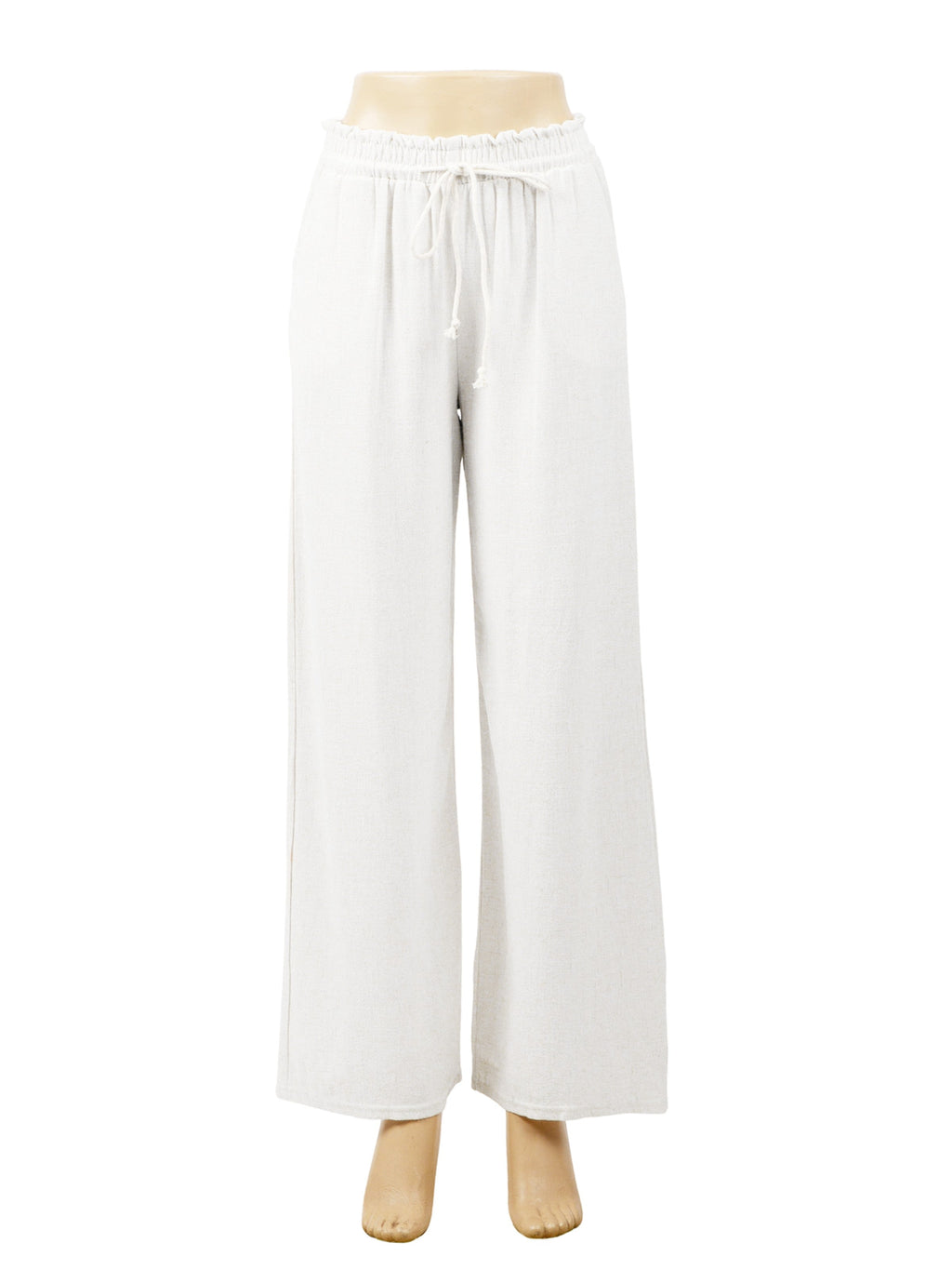 SOLID COLOR LINEN PANTS - 6 pc pack