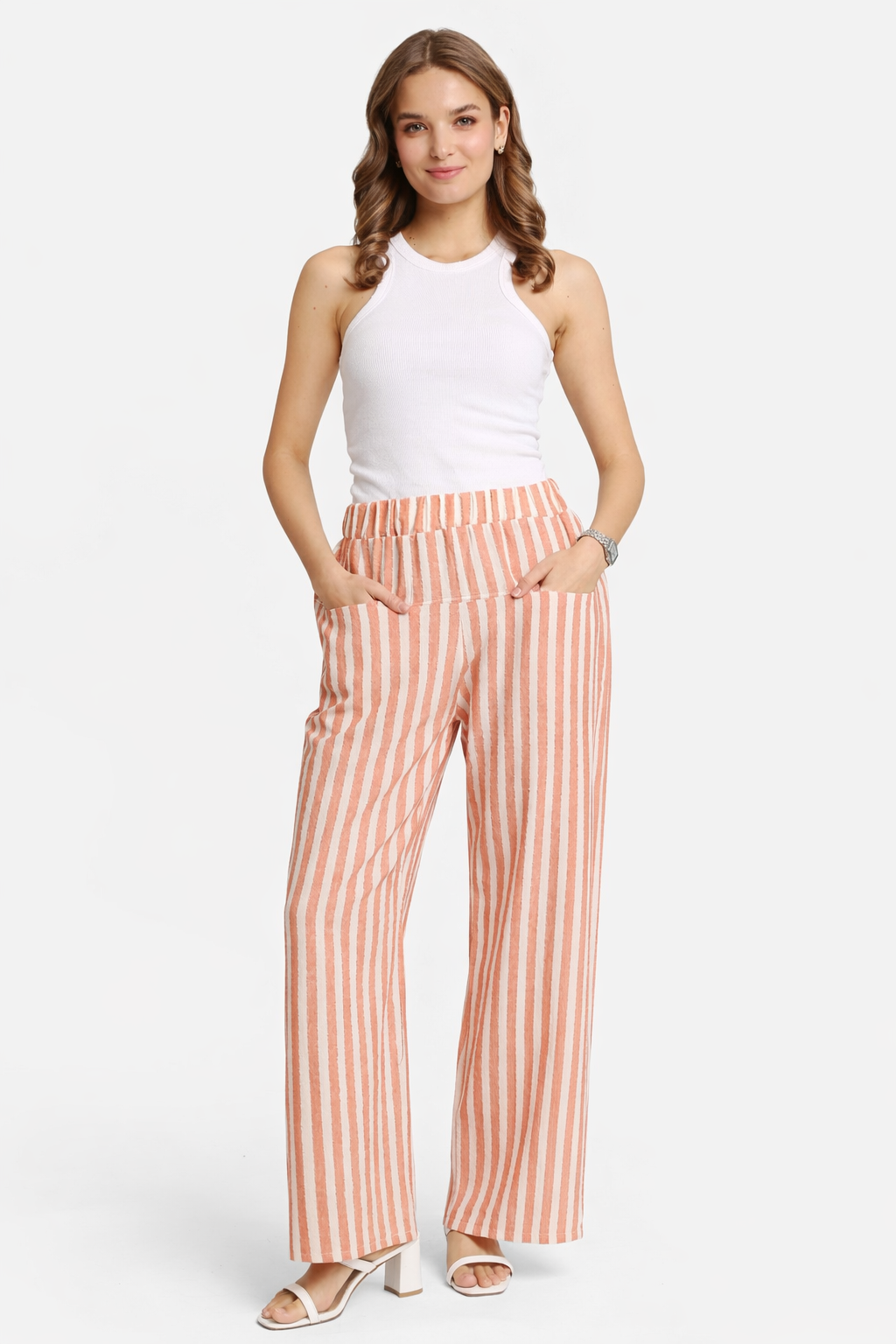 STRIPED PATTERN PANTS - 6 pc pack