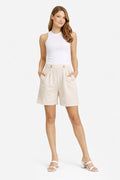 SOLID COLOR LINEN SHORTS - 6 pc pack