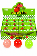 Apple Stress Relief Squishy Toy - 12 pc pack