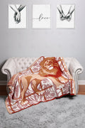 Jcl4301 Lion Throw Blankets
