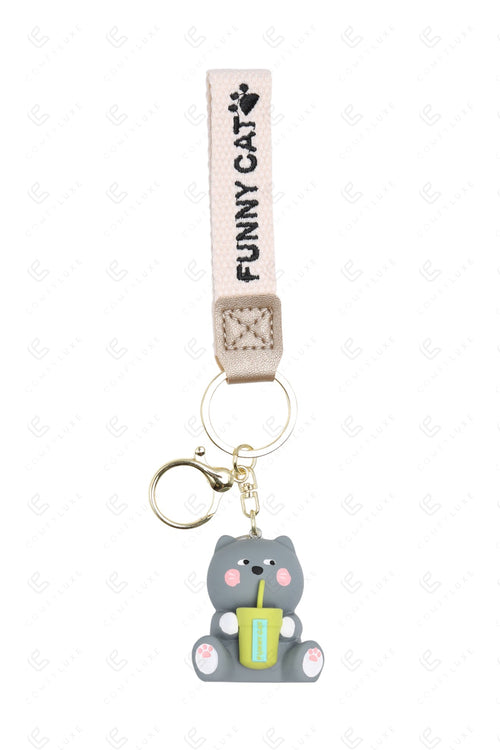 CAT KEYCHAIN/BAG CHARM KEYCHAINS