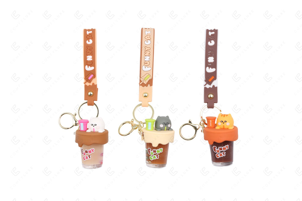 CAT KEYCHAIN/BAG CHARM KEYCHAINS