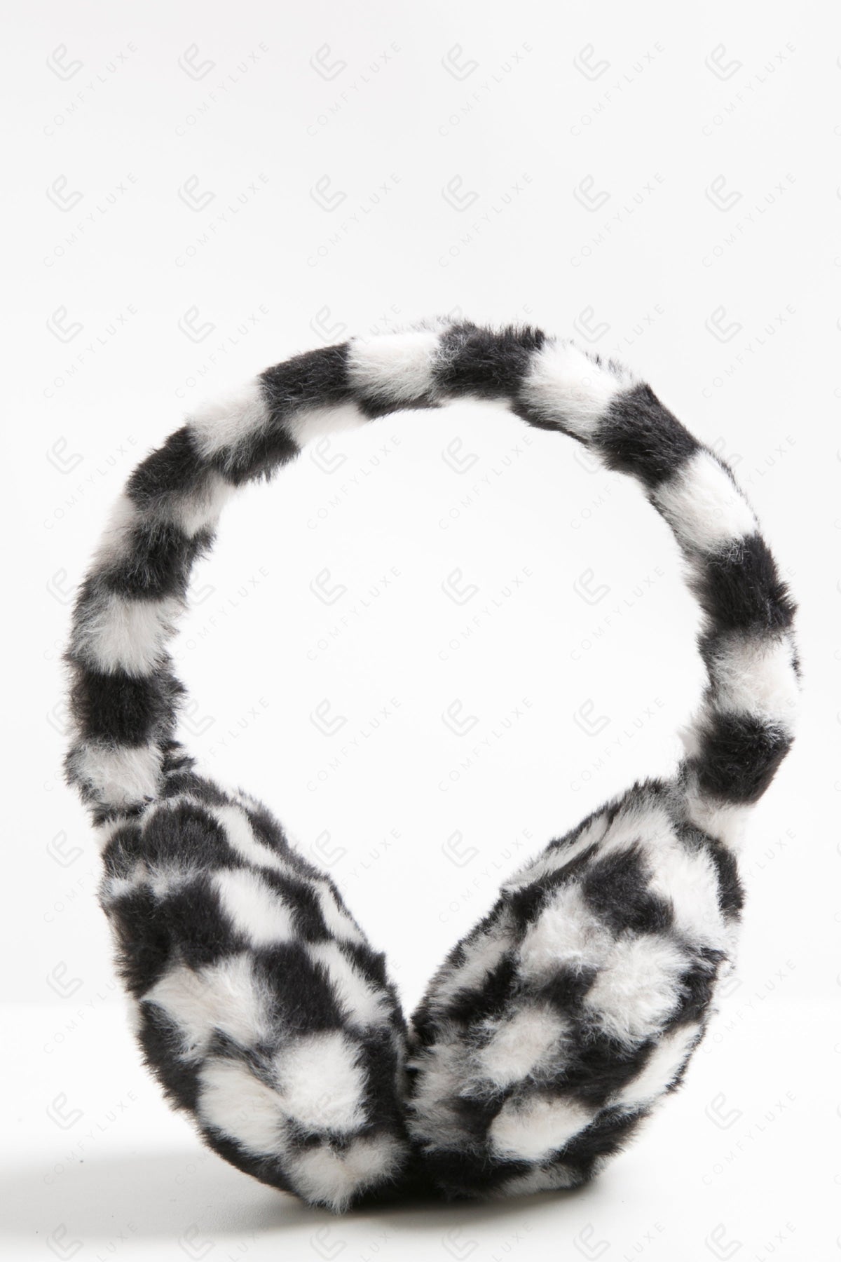 CHECKERED PATTERN EAR MUFFS EAR MUFFS