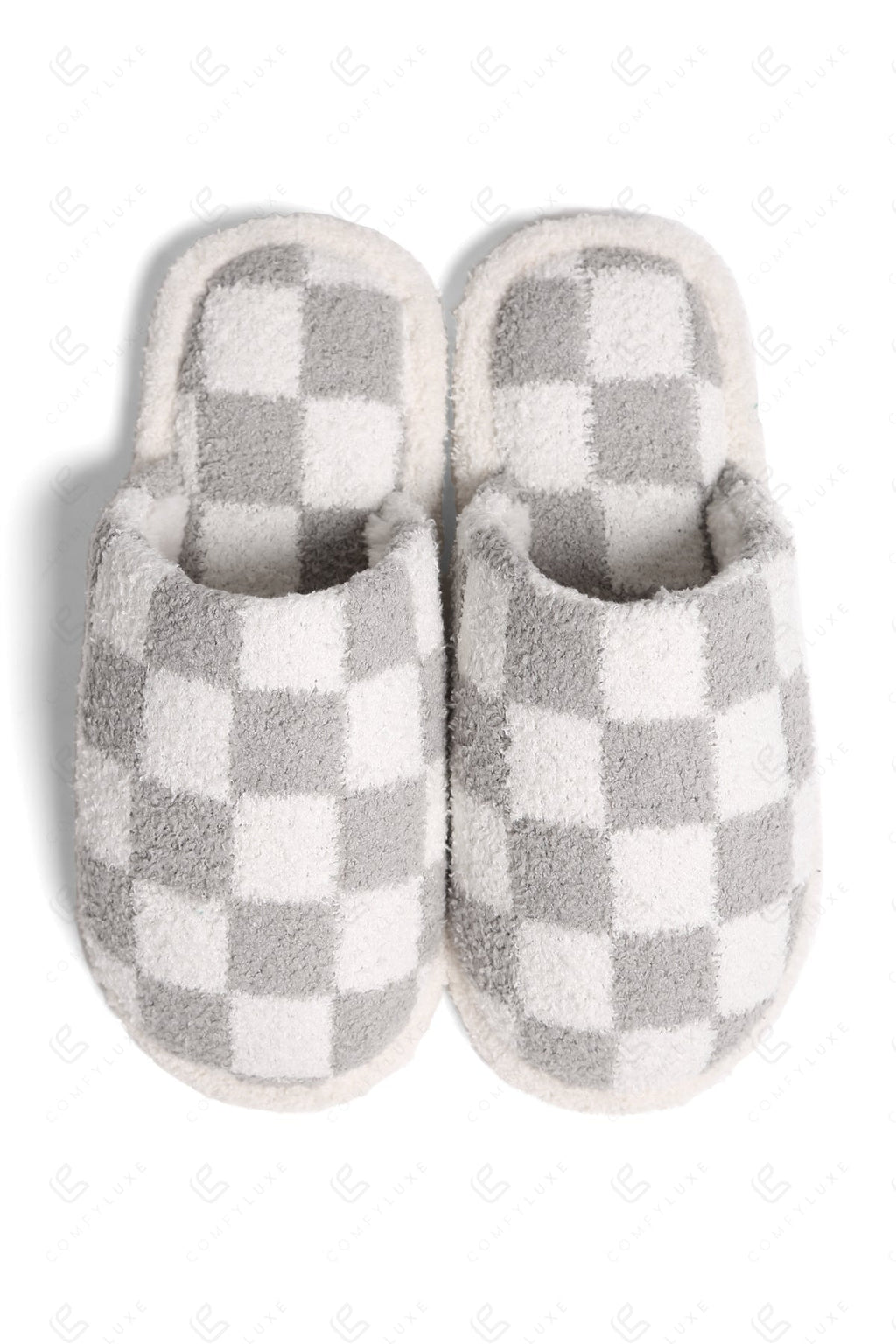 CHECKERED PATTERN SLIPPERS SLIPPERS/SLIDES