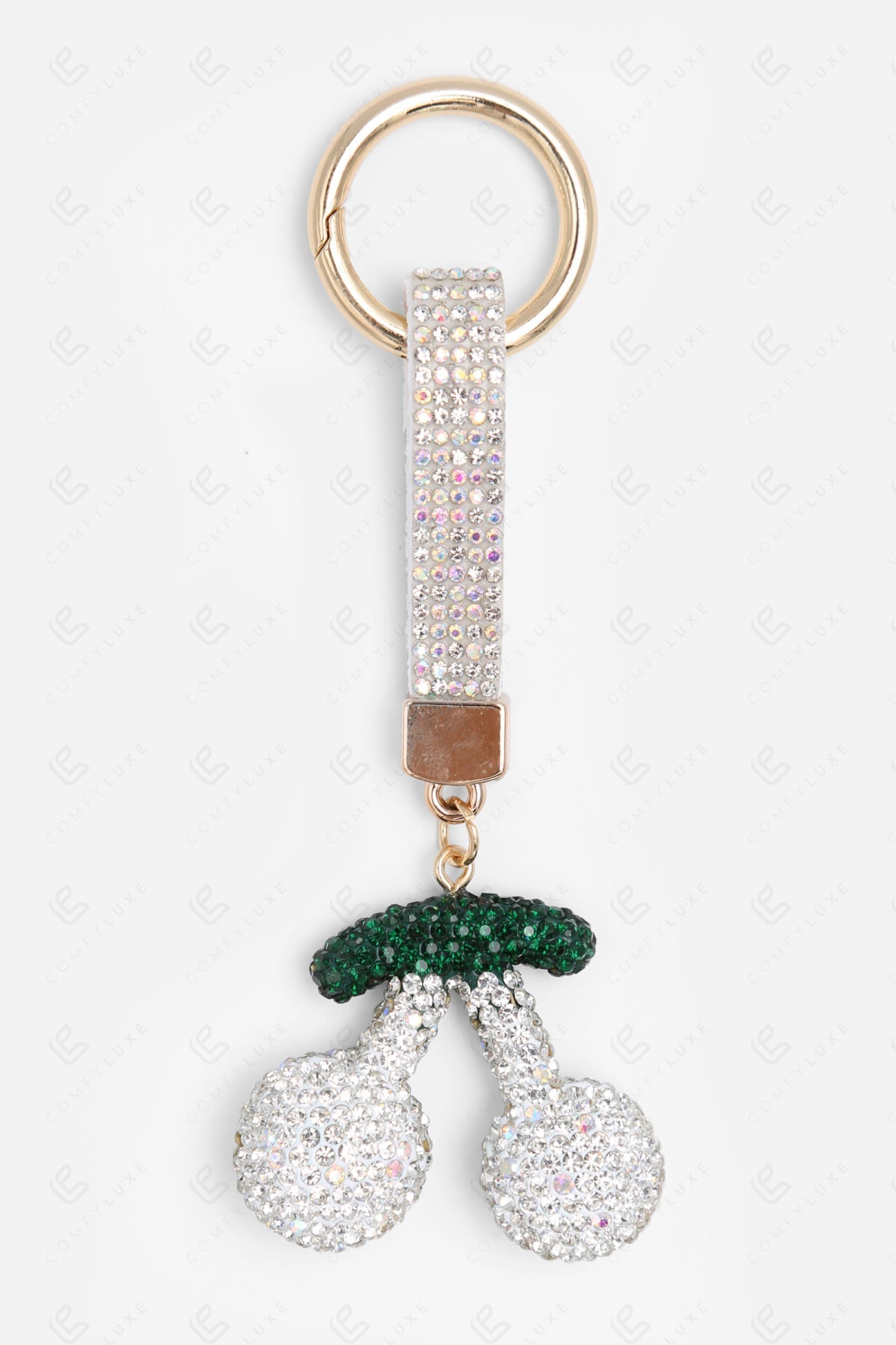 CHERRY KEYCHAIN/BAG CHARM WHITE KEYCHAINS