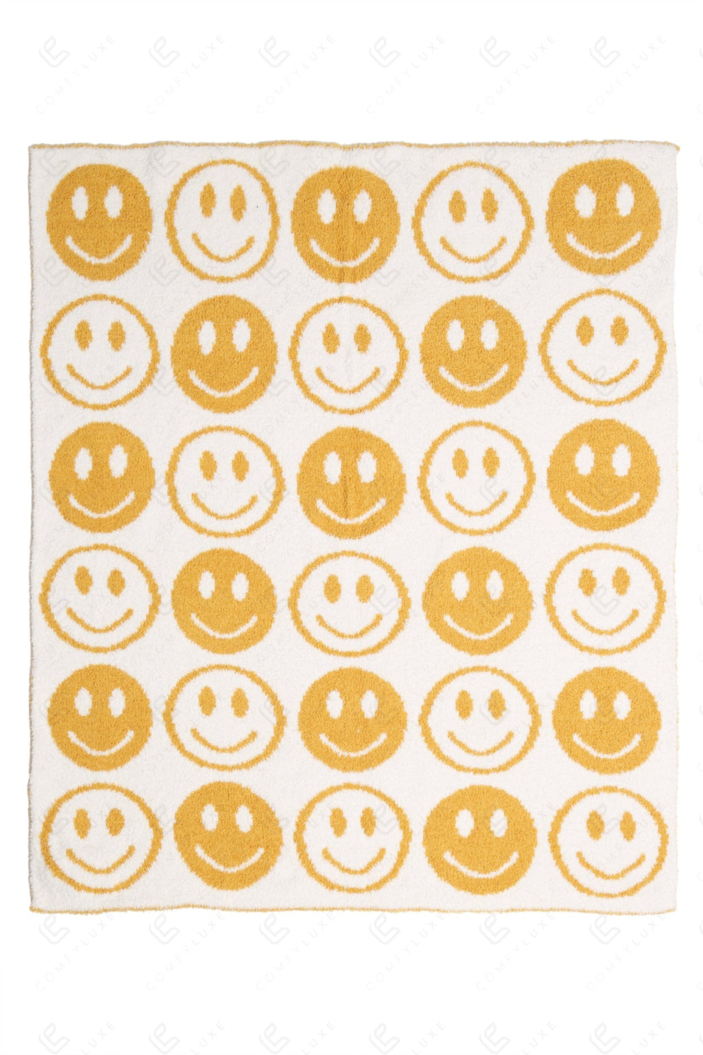 CHILDREN’S MINI HAPPY FACE PATTERN THROW BLANKET THROW BLANKETS