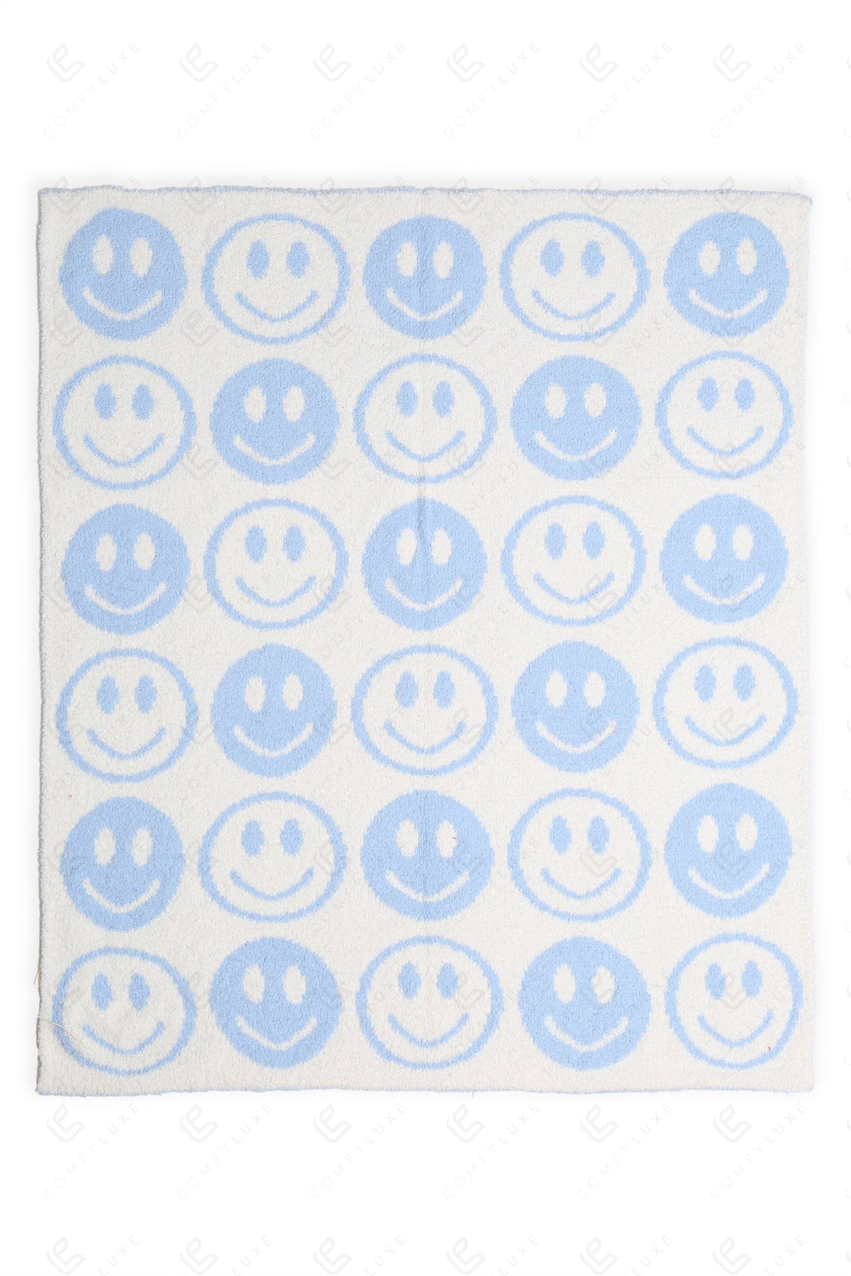 CHILDREN’S MINI HAPPY FACE PATTERN THROW BLANKET THROW BLANKETS