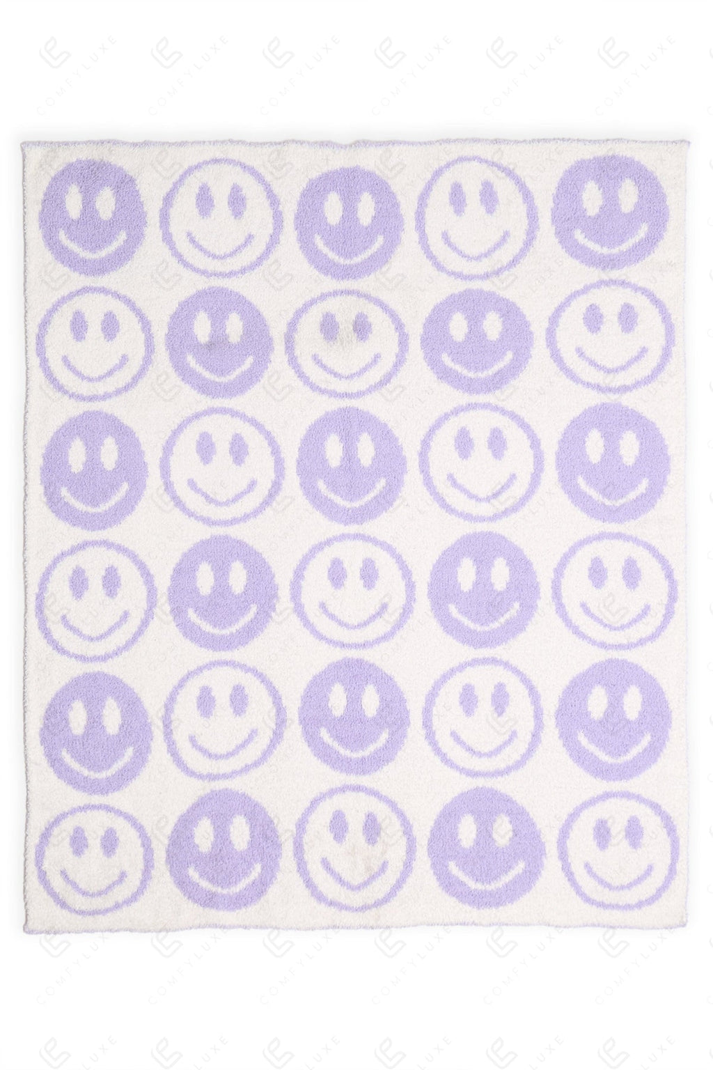 CHILDREN’S MINI HAPPY FACE PATTERN THROW BLANKET THROW BLANKETS