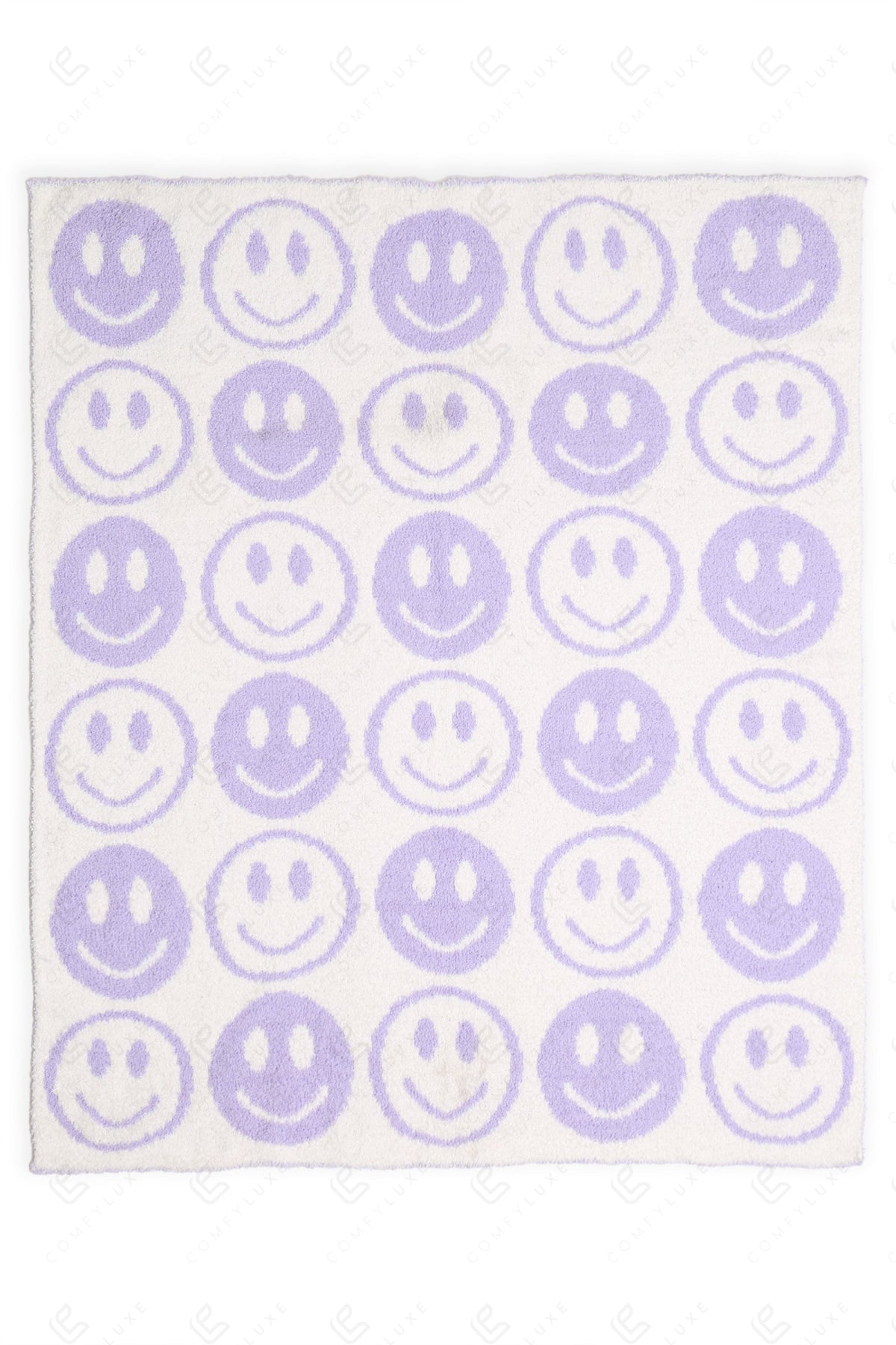 CHILDREN’S MINI HAPPY FACE PATTERN THROW BLANKET THROW BLANKETS