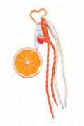 CITRUS & STRAWBERRY KEYCHAIN/BAG CHARM ORANGE KEYCHAINS