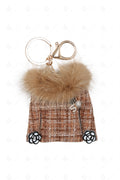 COAT KEYCHAIN/BAG CHARM CAMEL KEYCHAINS