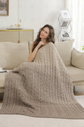 Jcl6024 Beige Throw Blankets