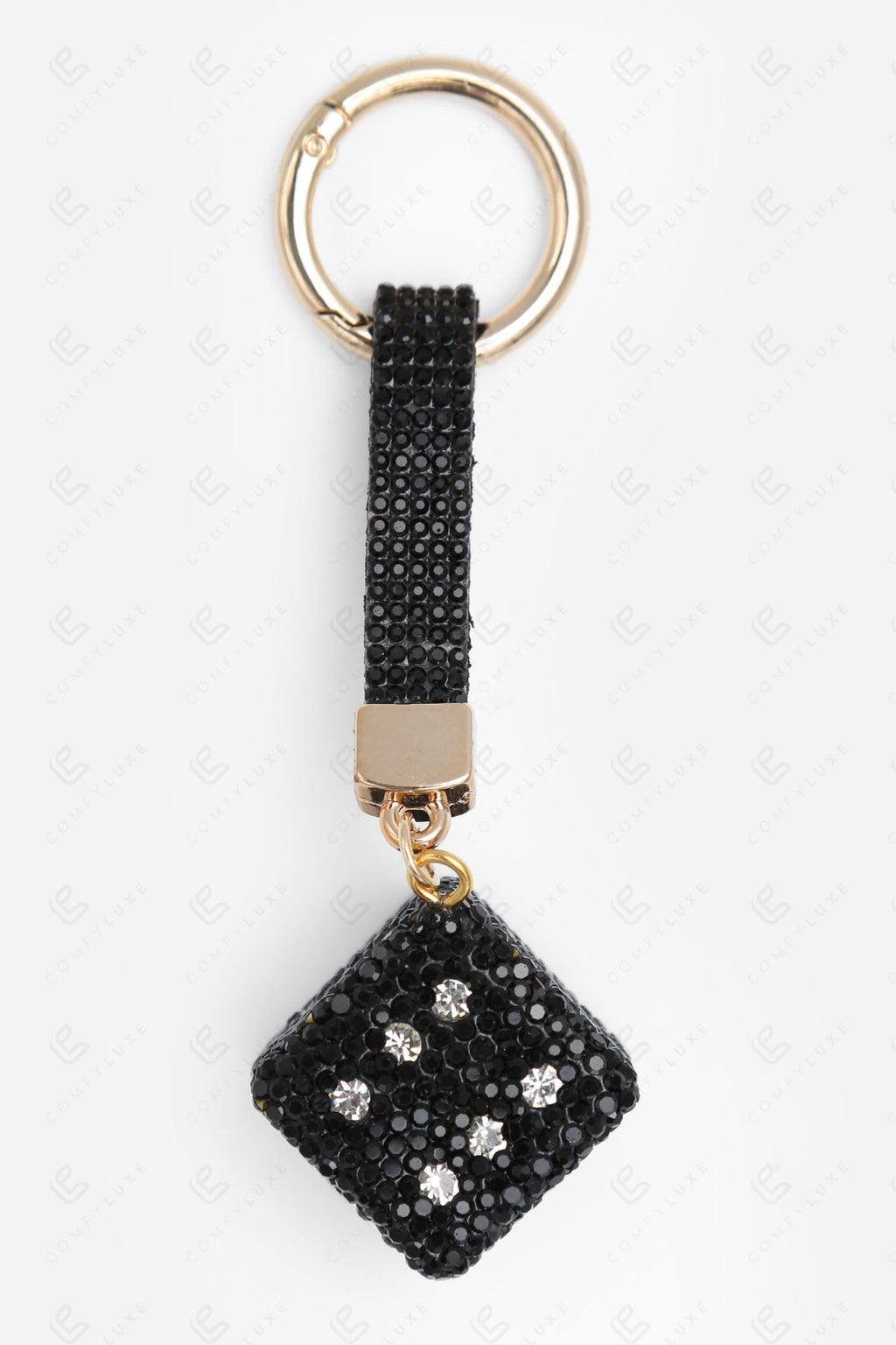 DICE KEYCHAIN/BAG CHARM BLACK KEYCHAINS