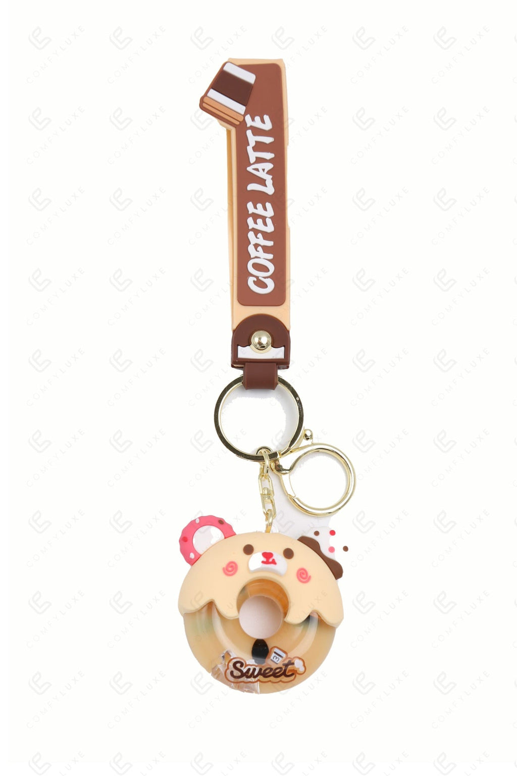 DOUGHNUT BEAR KEYCHAIN/BAG CHARM KEYCHAINS