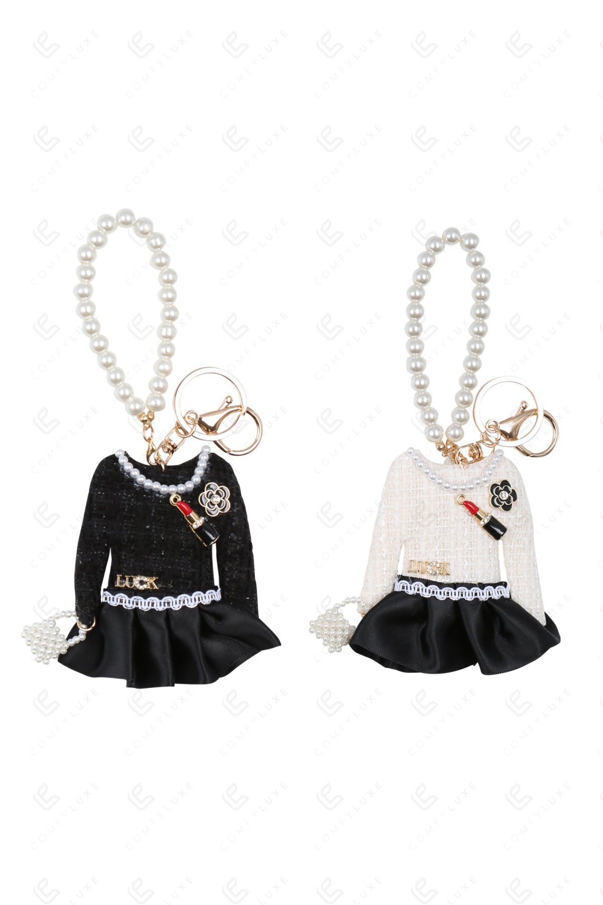 DRESS KEYCHAIN/BAG CHARM KEYCHAINS