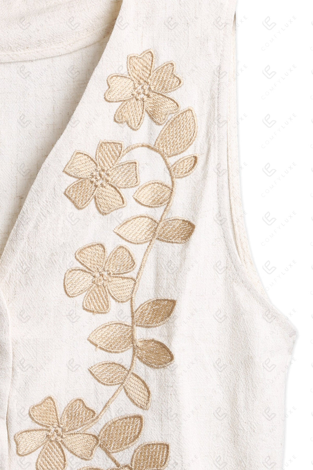 FLORAL PATTERN VEST APPAREL