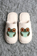 FROG PATTERN SLIPPERS 01 / M/L SLIPPERS/SLIDES