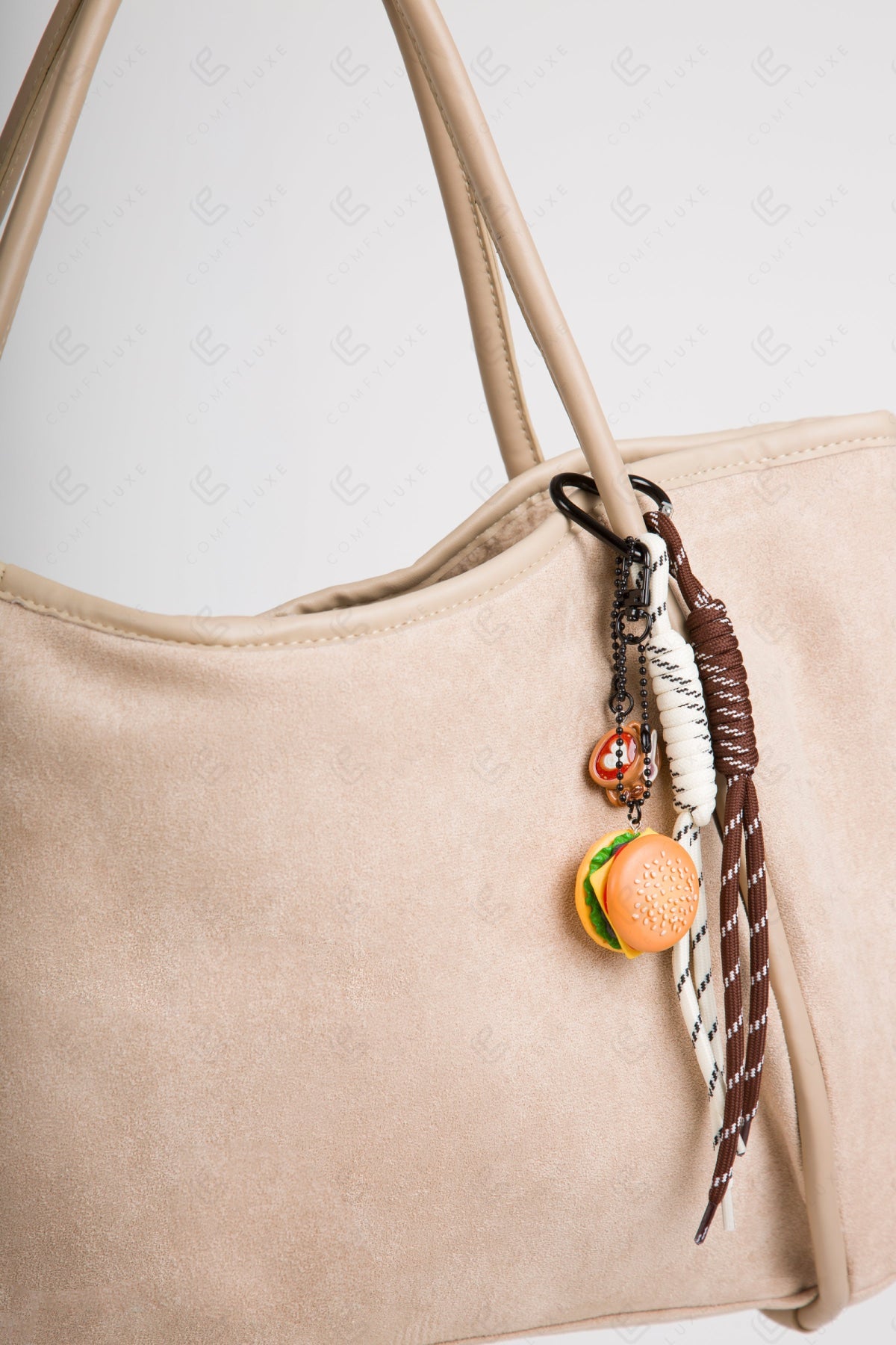 HAMBURGER KEYCHAIN/BAG CHARM HAMBURGER KEYCHAINS