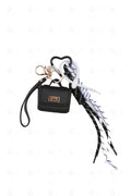 HANDBAG KEYCHAIN/BAG CHARM BLACK KEYCHAINS