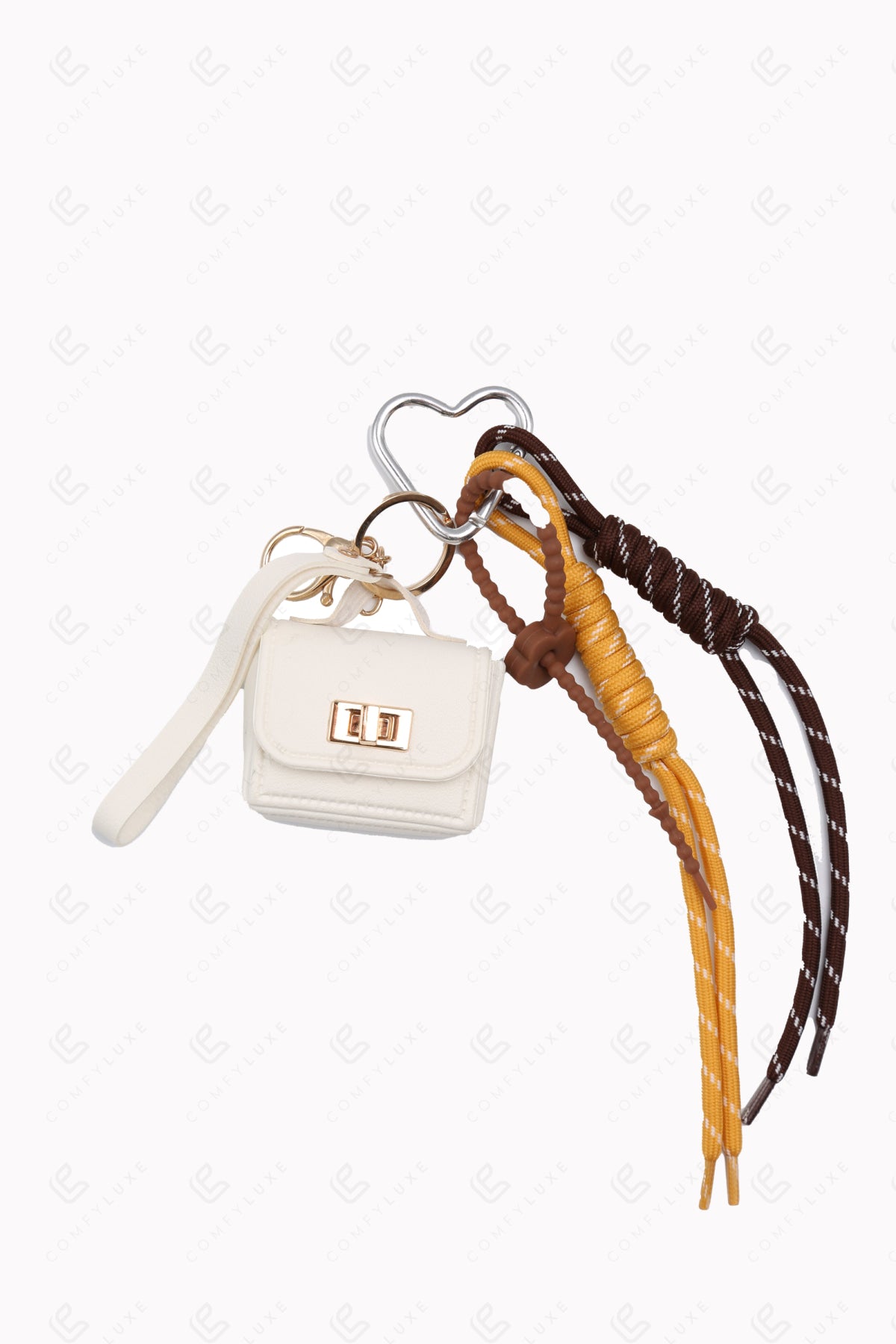 HANDBAG KEYCHAIN/BAG CHARM WHITE KEYCHAINS