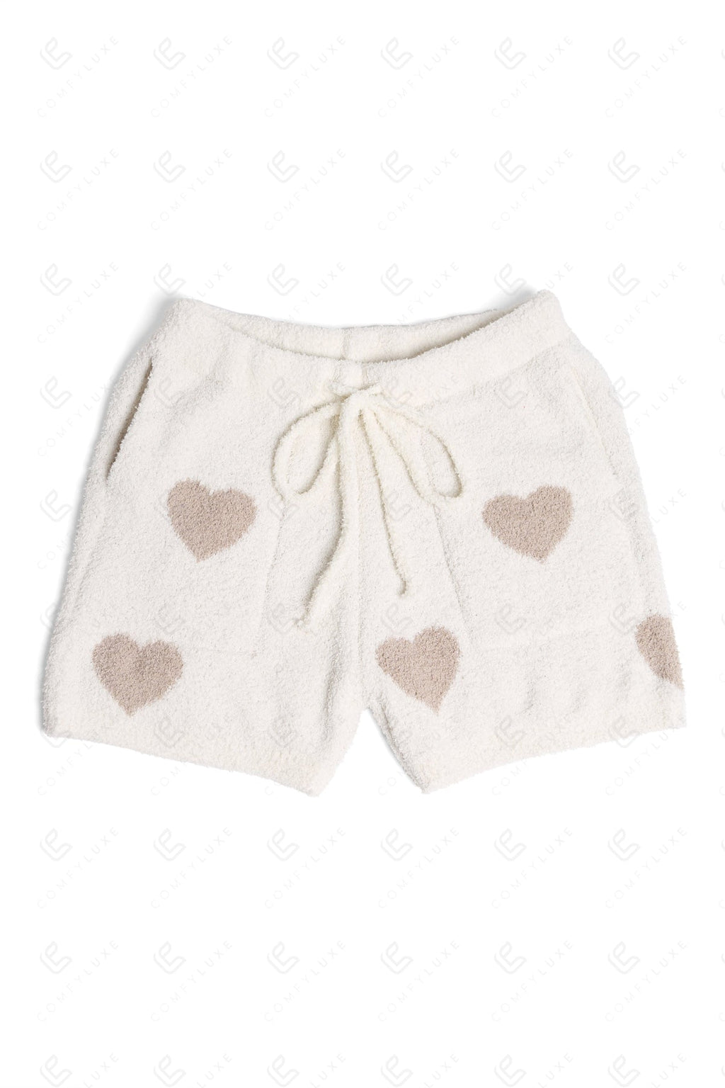 HEART PATTERN SHORTS BEIGE / M/L APPAREL